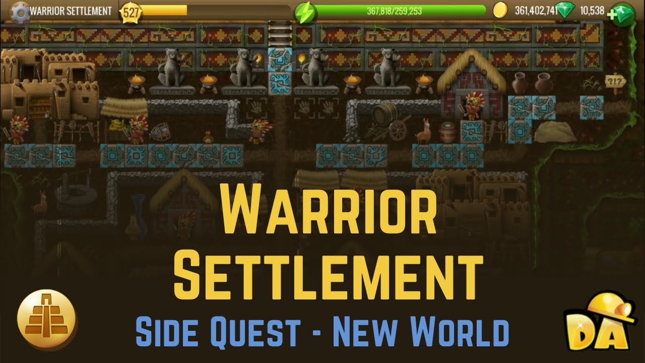 Warrior Settlement - Side Quest New World - Diggy's Adventure