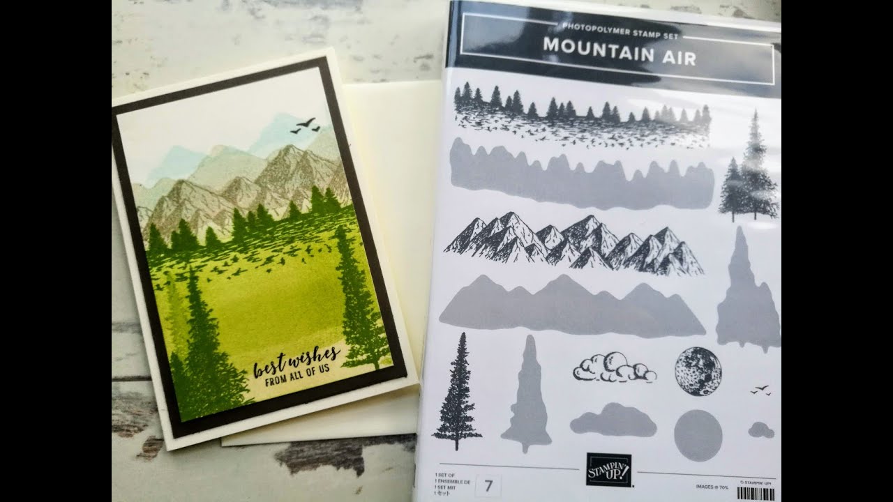 Stamp-A-Scene using Mountain Air from Stampin' Up!