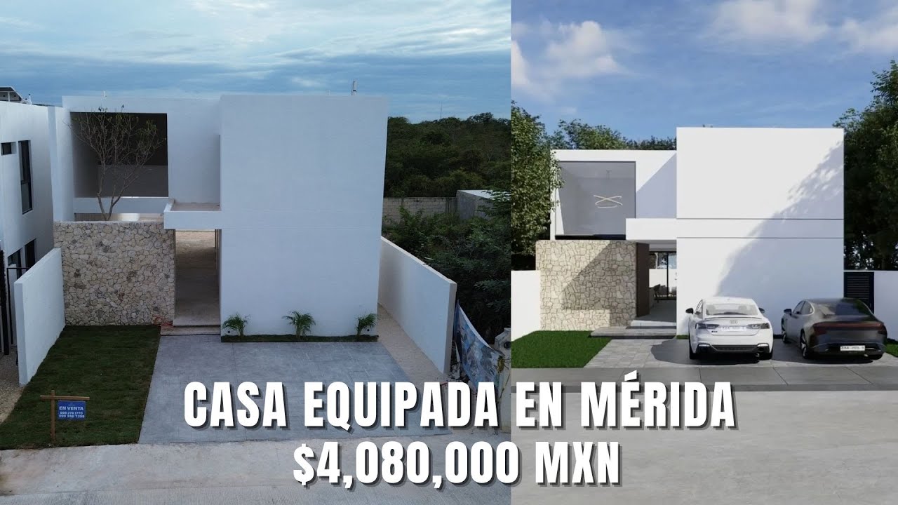 ¡Casa EQUIPADA en venta en privada al norte de Mérida! Paneles solares, aires y más 🏡 $4,080,000 MXN