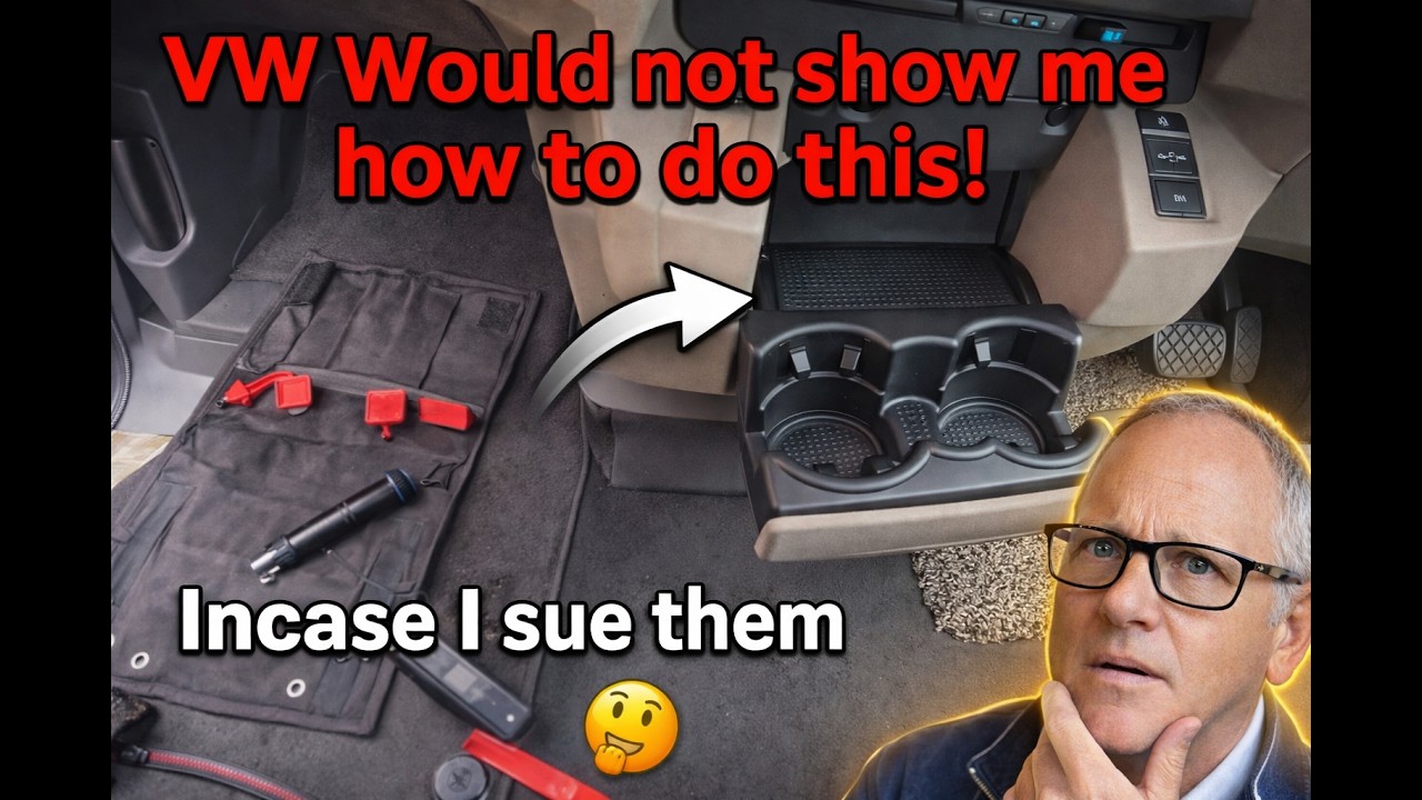 Removing cup holder VW California Ocean T7 Multivan
