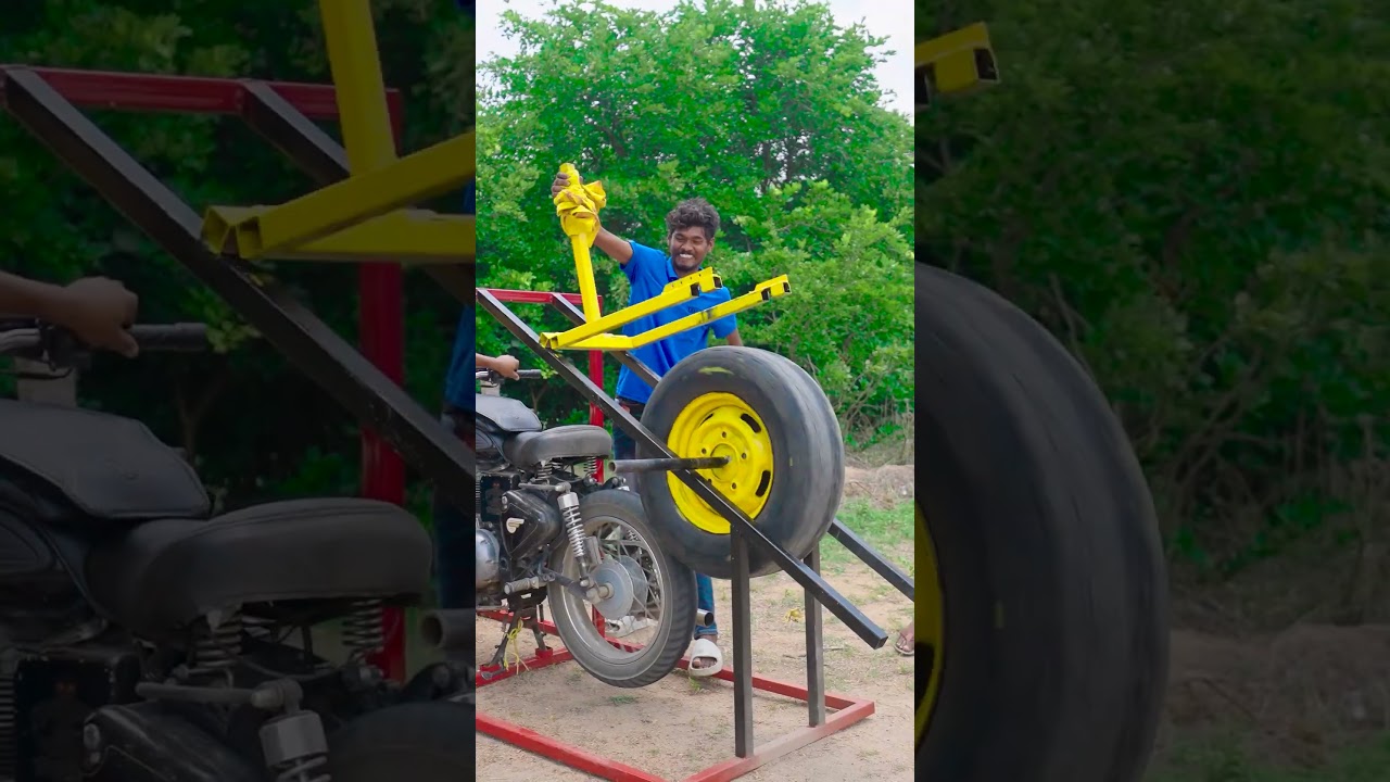 Monster Tyre Launcher 🔥🔥 Telugu Experiments 