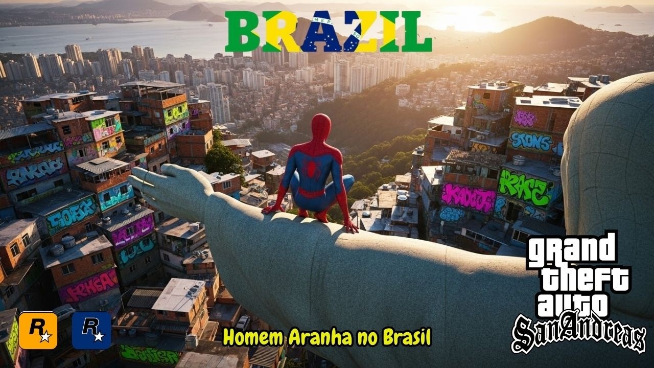 HOMEM ARANHA de VOLTA ao GTA - Super Herói - #gtasanandreas #gtasa #gtasamodspc