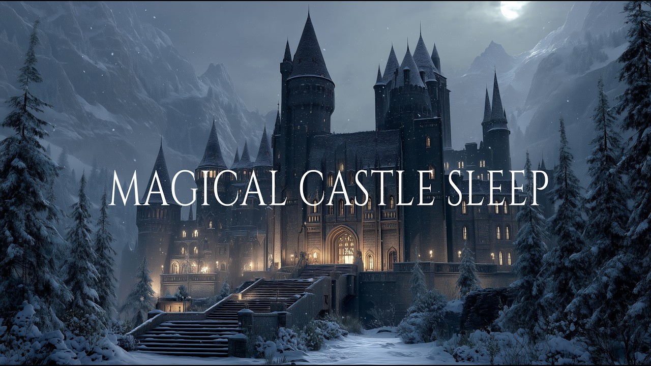 Fantasy Ambient Music — Winter Castle at Night | Relaxing, Sleep, Study Ambience