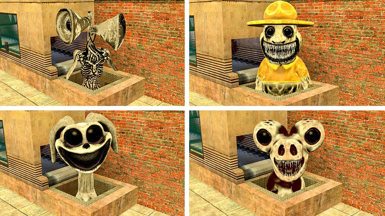 NEW ZOONOMALY SIREN HEAD AND ALL MONSTER FAMILY TORTURE!! (Garry's Mod)