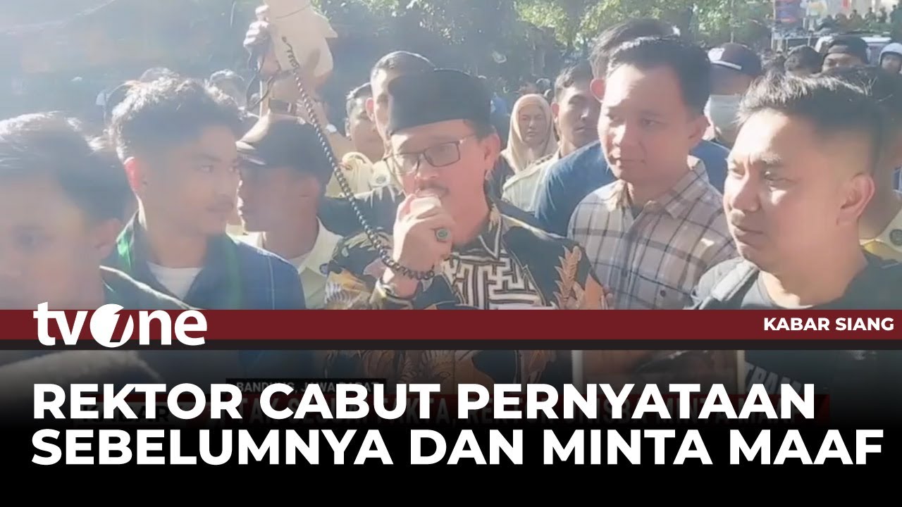 Tak Sesuai Fakta, Rektor Unisba Minta Maaf dan Cabut Pernyataan Sebelumnya | Kabar Siang tvOne