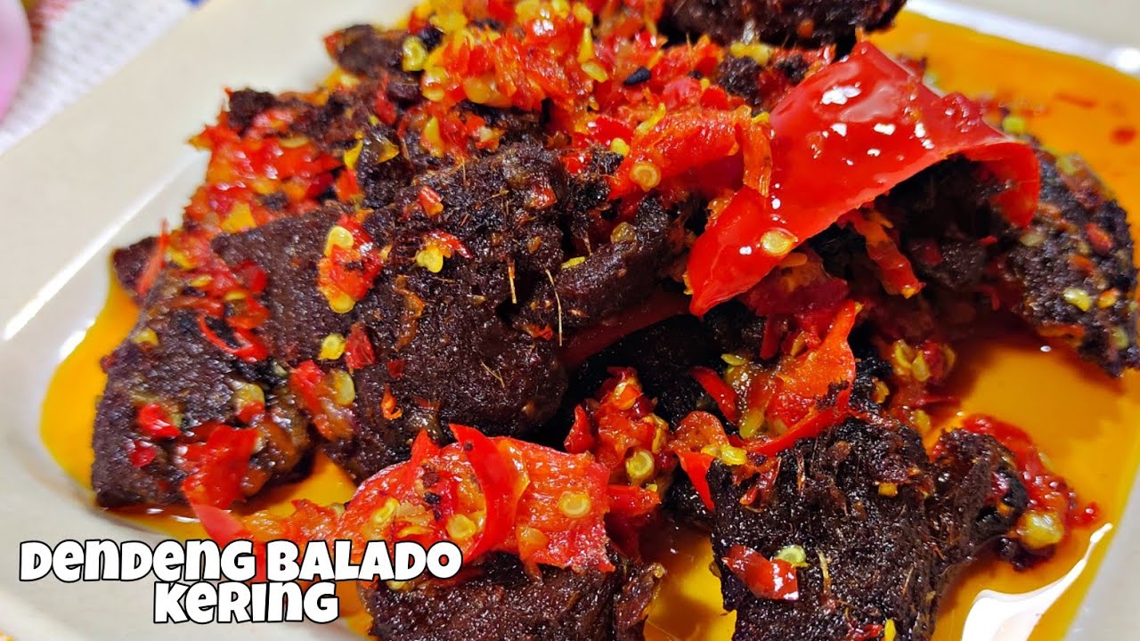 RESEP DENDENG BALADO KERING KHAS PADANG | PERHATIKAN TIPS DAN TRIKNYA
