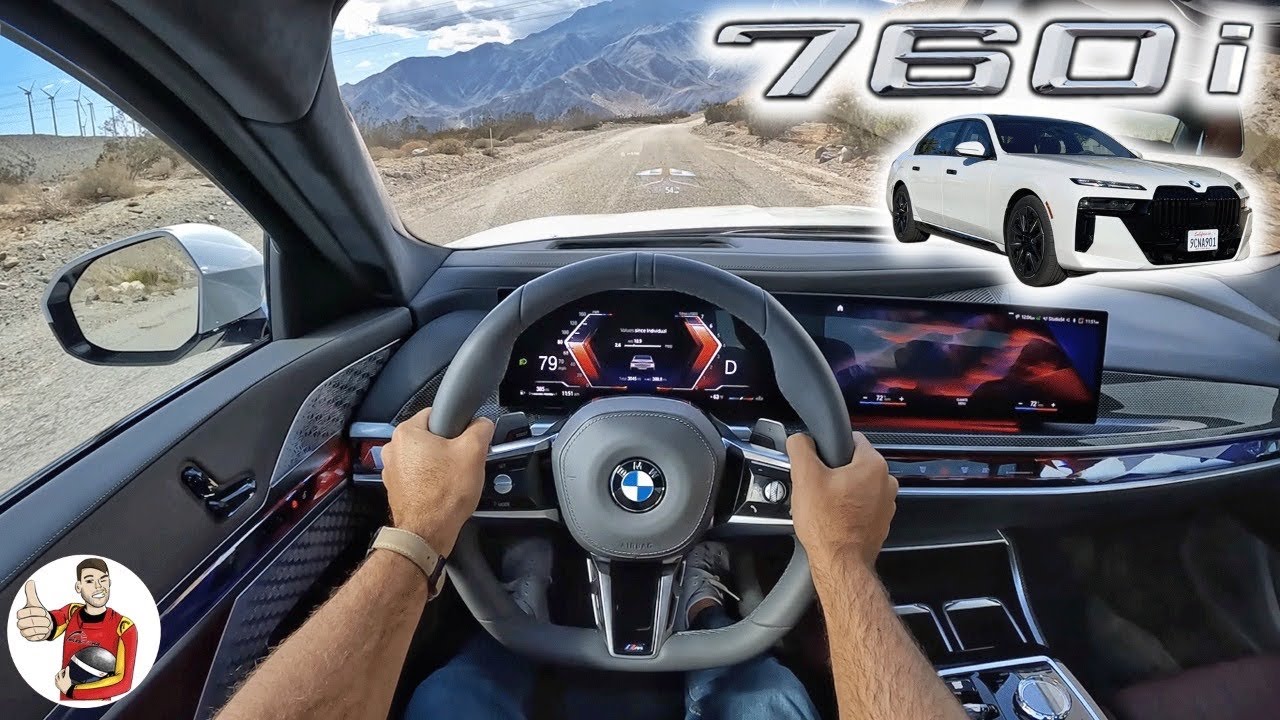 BMW 760i 2023 года — это новый уровень роскоши, способный на серьёзную езду (первый тест-драйв от...