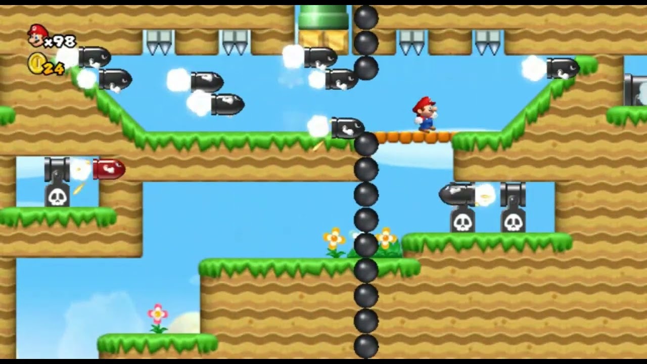 Cannon Heck (New Super Mario Bros. Wii Kaizo Level) (savestates)