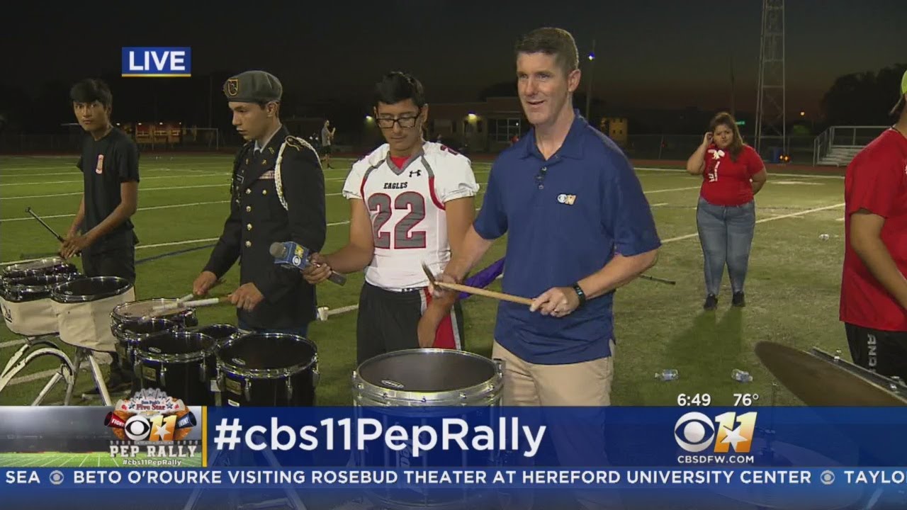 CBS 11 Pep Rally: Diamond Hill-Jarvis Drumline And Cheerleaders