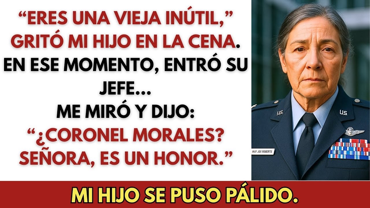 En la cena familiar dijeron que no era nada — luego el jefe de mi hijo me llamó “Coronel