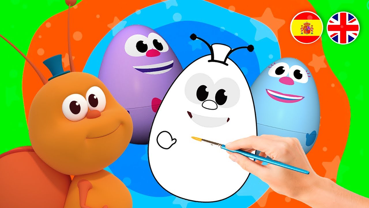¡Huevos sorpresa y Aprendemos los Colores en Inglés con Bichikids! | El Reino Dice