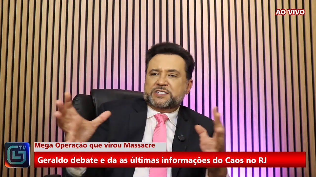 Geraldo Luis AO VIVO com as &uacute;ltimas not&iacute;cias da MEGAOPERA&Ccedil;&Atilde;O no Rio De Janeiro - 