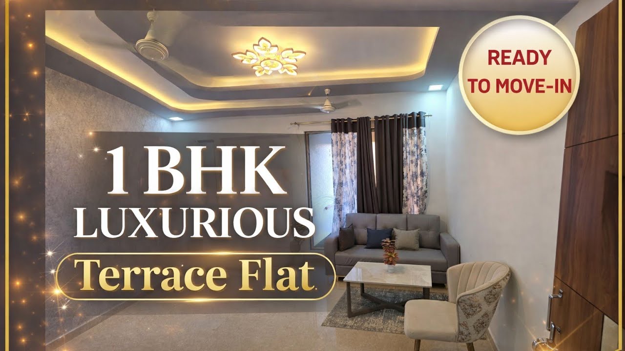 || 1 BHK LUXERIOUS TERRACE FLAT 🏠🏠🏠|| 📍NERAL || RERA PROJECT #property #realestate #home @aajtak 