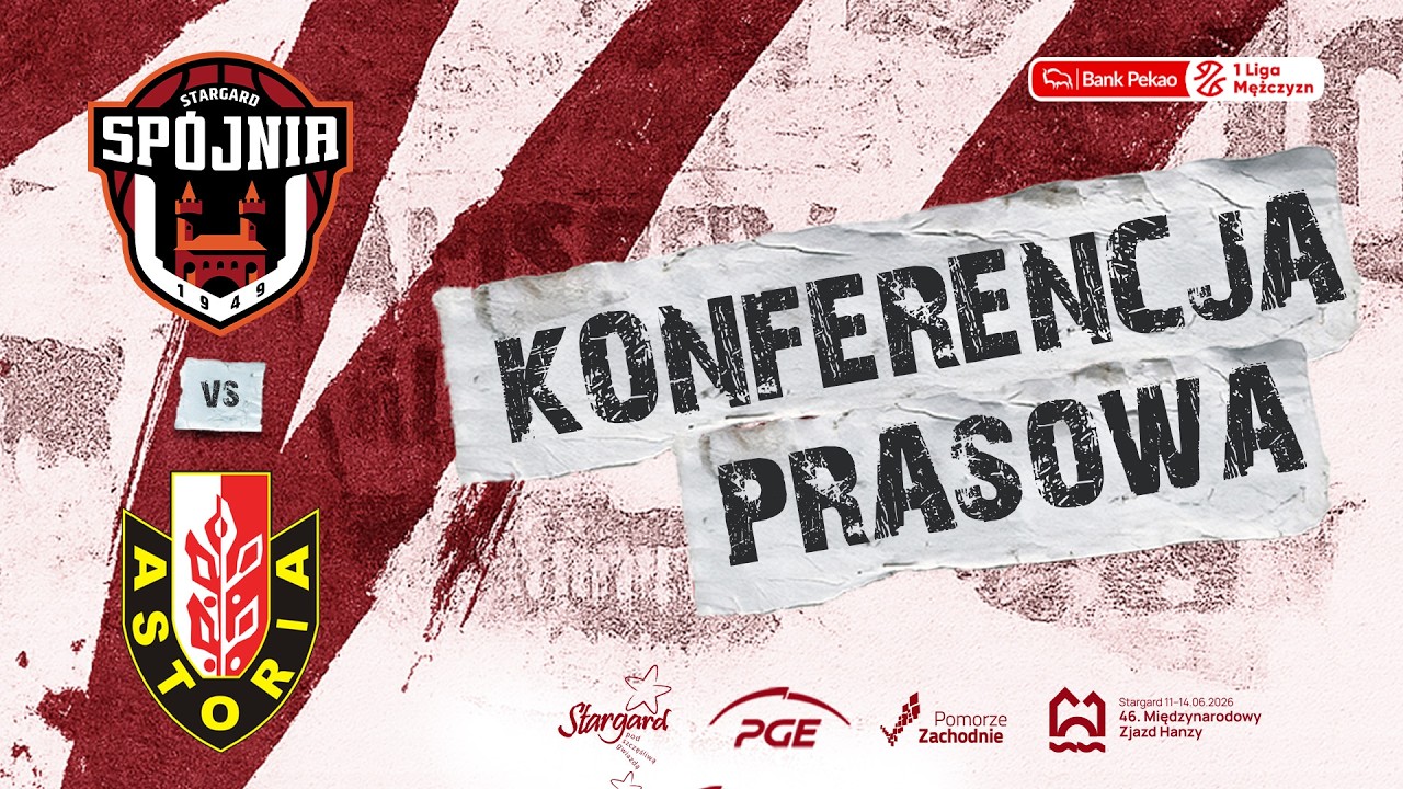 Konferencja prasowa | PGE Spójnia Stargard - Enea Abramczyk Astoria Bydgoszcz