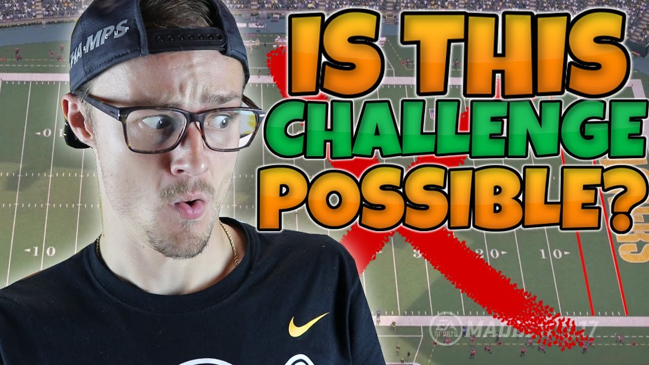 CAN I COMPLETE THE IMPOSSIBLE 95 YARD ONLINE CHALLENGE?? Madden 17 Challenge