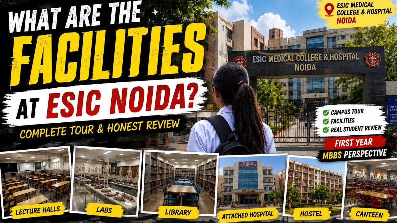 What are the facilities at Esic noida honest review #medical college # esic college #medico