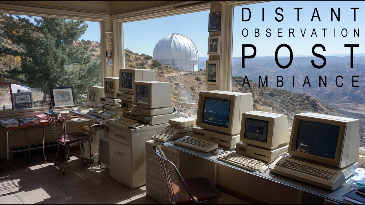 Distant Observation Post – Retro Observatory Workspace | Mountain Research Station Ambience (2 Hour)
