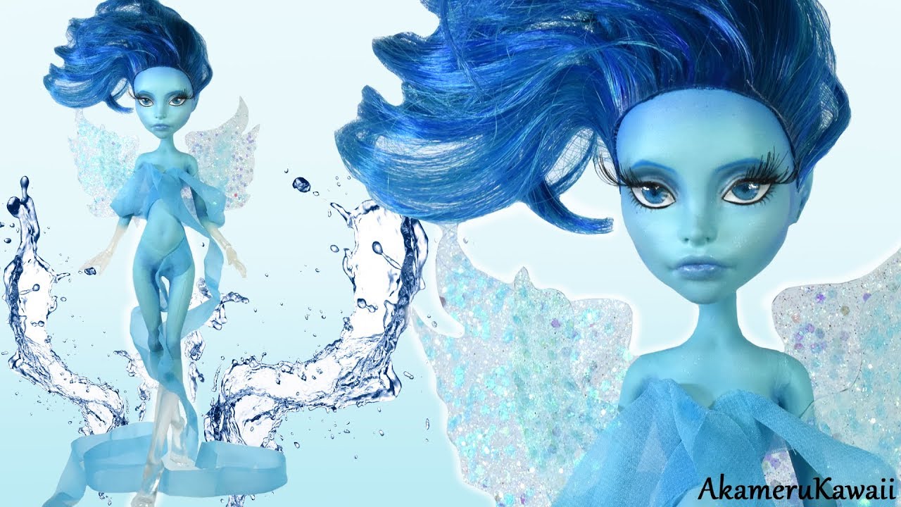 How to: Water nymph / Water Fairy Figurine - Doll Repaint Tutorial