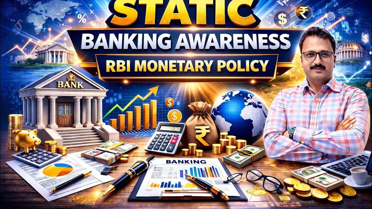 RBI Monetory Policy | Static Banking Awareness| Important For All Upcoming IBPS Exams By Rakesh Sir