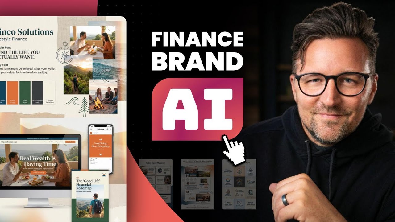 I rebranded this FINANCE Brand in 45 mins with AI (Live Demo)