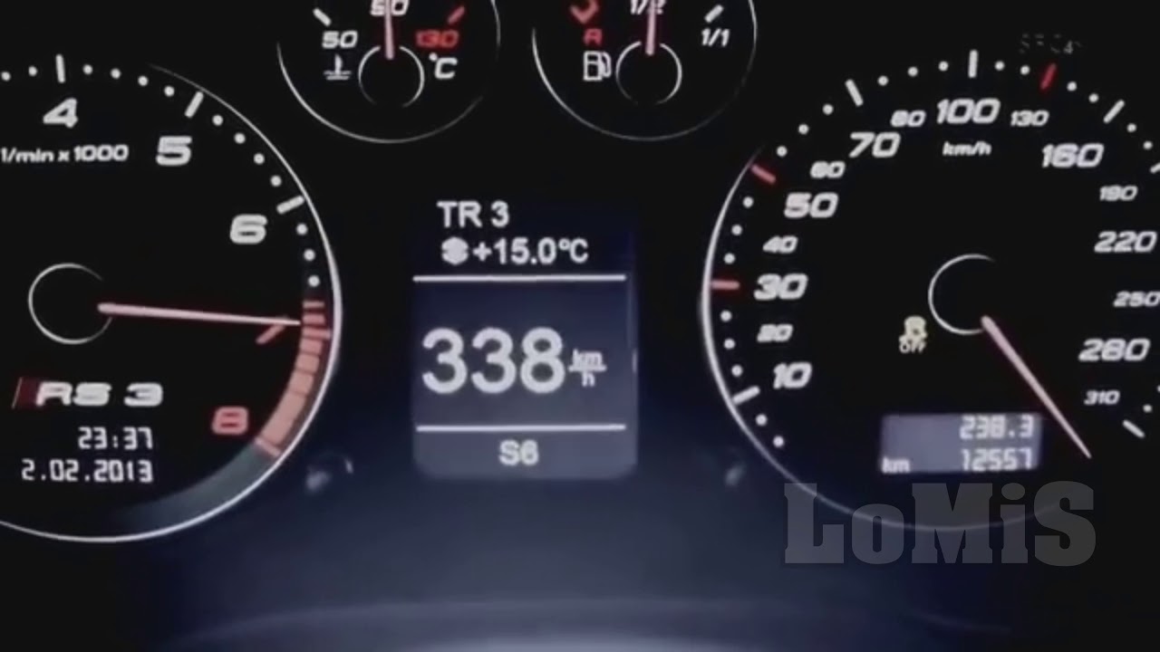 0-360 km/h -🔥 TUNED AUDI RS3 CRAZY ACCELERATION!!!! 😨💨