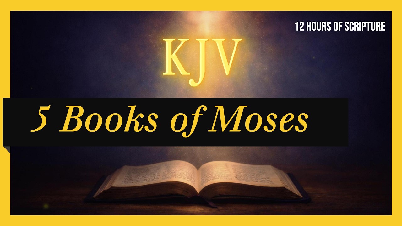 📌 The 5 Books of Moses (Genesis–Deuteronomy) | 12 Hour Audio Bible | Peaceful Scripture Reading