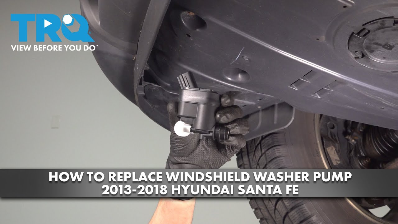 How to Replace Windshield Washer Pump 2013-2018 Hyundai Santa Fe