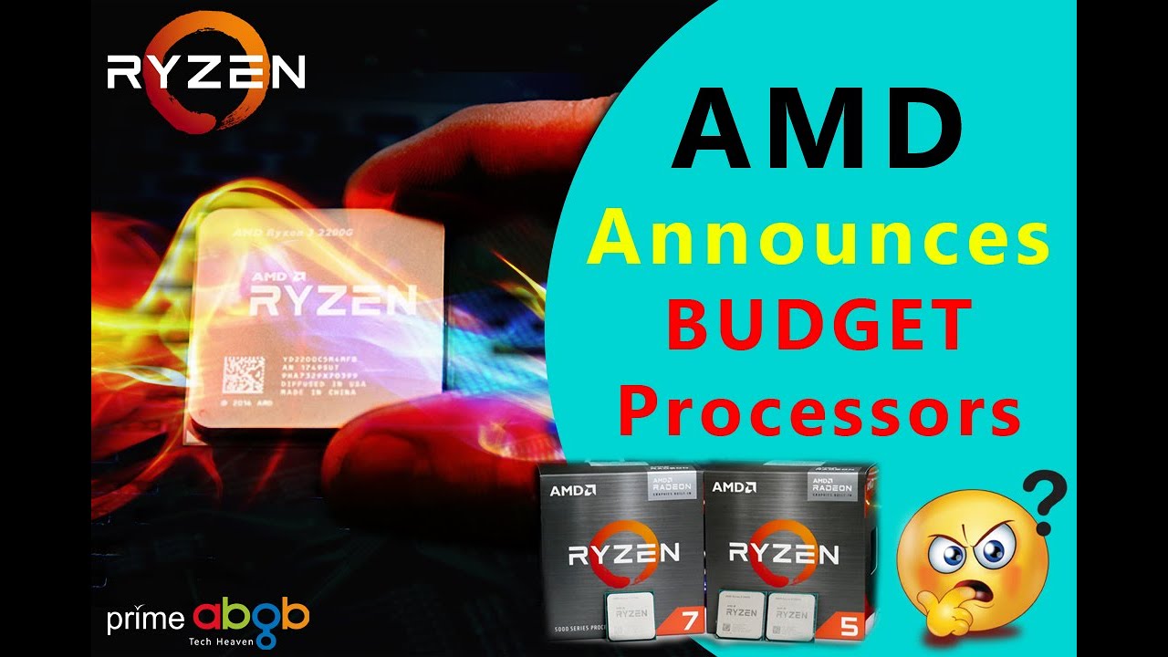 AMD announces new affordable desktop CPUs in Ryzen 5000, Ryzen 4000 series