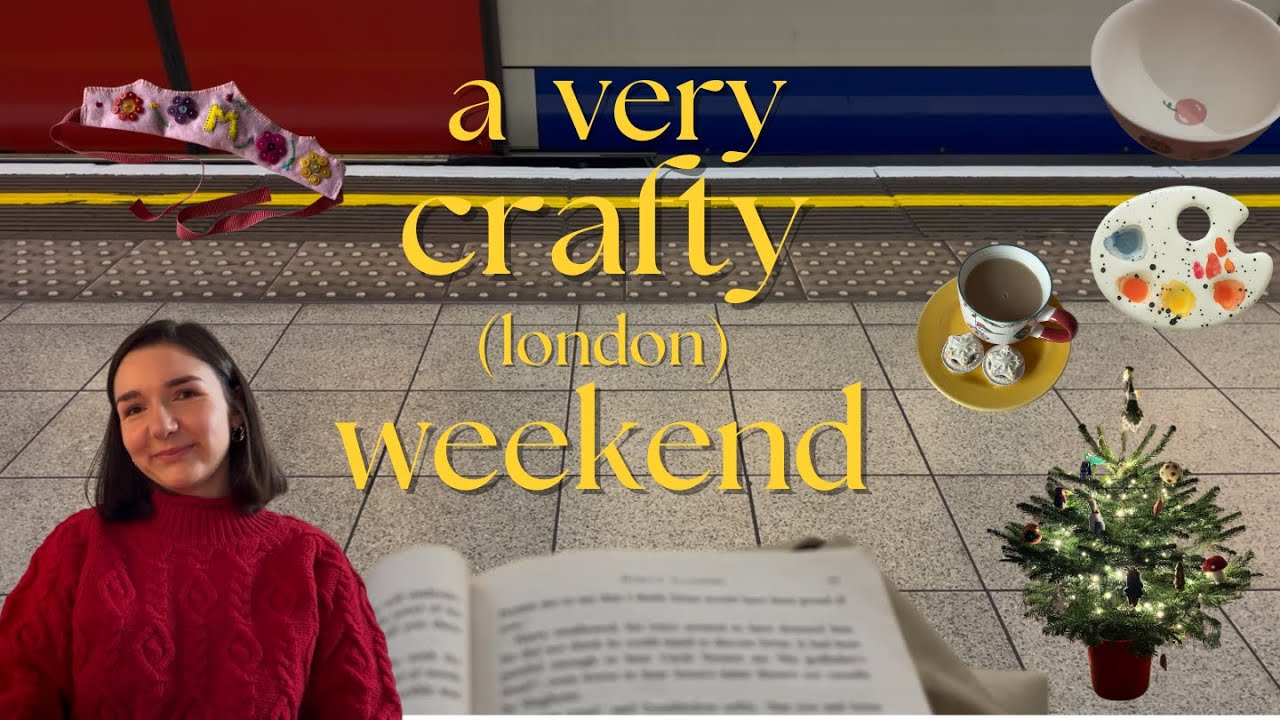 festive, crafty days in london 🎄☃️ handmade gifts, pottery & decorating my tree!
