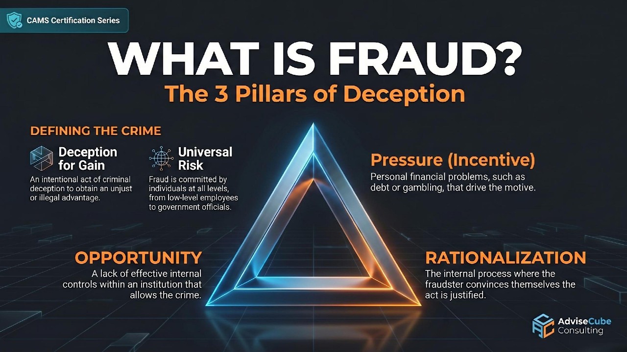 What is Fraud? Bernie Madoff, the Fraud Triangle and What CAMS Candidates Must Know