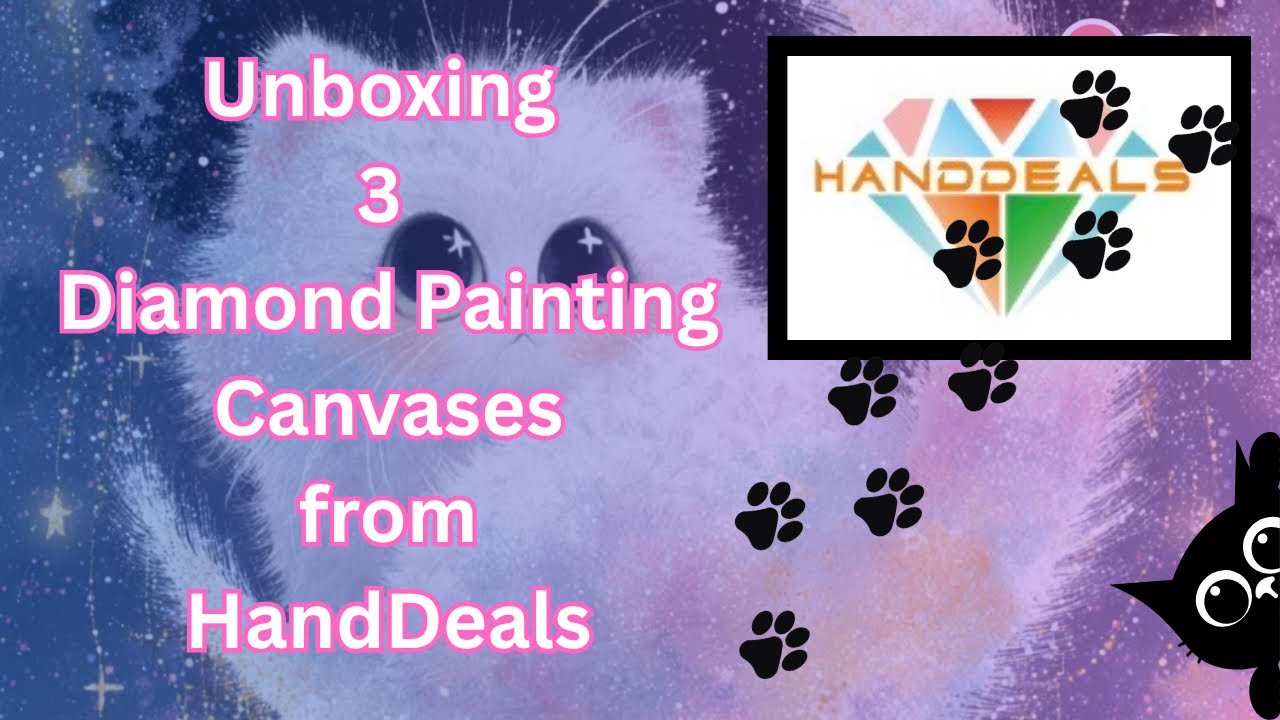 Распаковка трёх холстов с алмазной вышивкой от HandDeals — первые впечатления и обзор