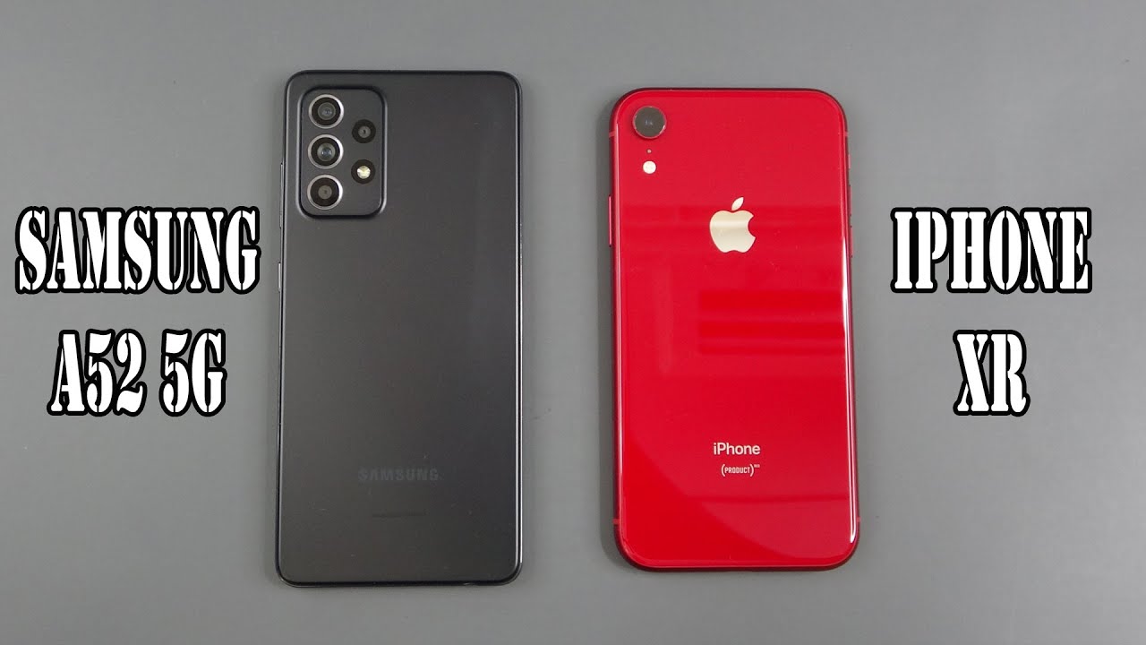 Samsung Galaxy A52 5G vs iPhone XR | SpeedTest and Camera comparison