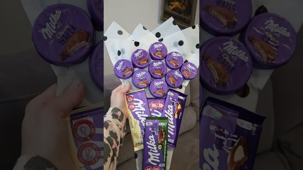 Букет из шоколада #milka совет от непрофесионала,как сделать дома  #ппец_как_вкусно от #angel1israel