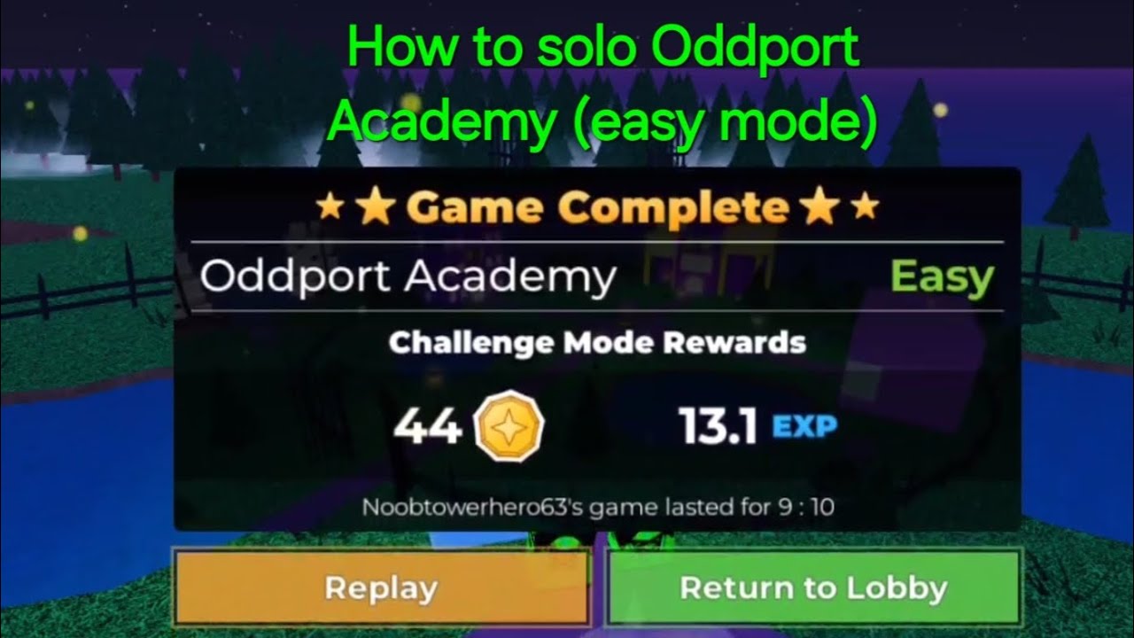 How to solo Oddport Academy (Easy mode)