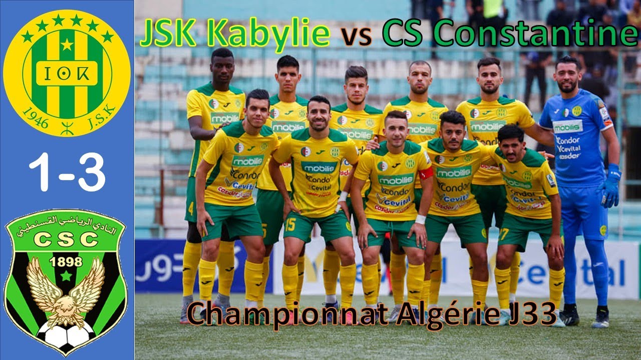 Résumé JSK vs CSC/  شبيبة القبائل 1-3 شباب قسنطينة🔥 JS Kabylie 1-3 CS Constantine