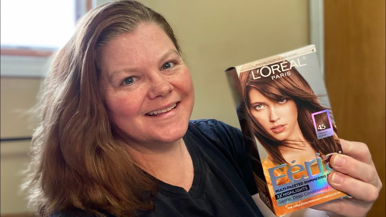 Dyeing my hair L’Oreal Féria 45 French Toast