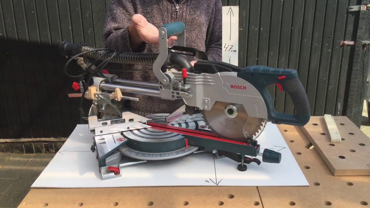 Bosch GCM 8 SJL How much space is needed