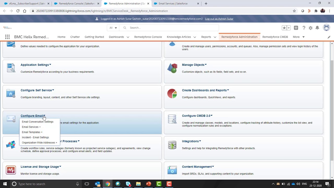 Rules for Subject Lines in Email Conversation in Remedyforce