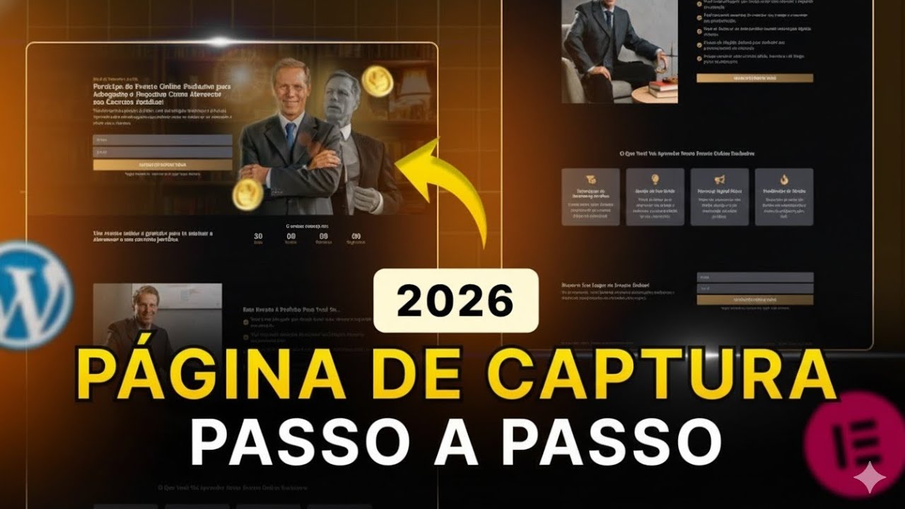 Como criar uma PÁGINA DE CAPTURA no Elementor e WordPress + [Página de obrigado c/ redirecionamento]