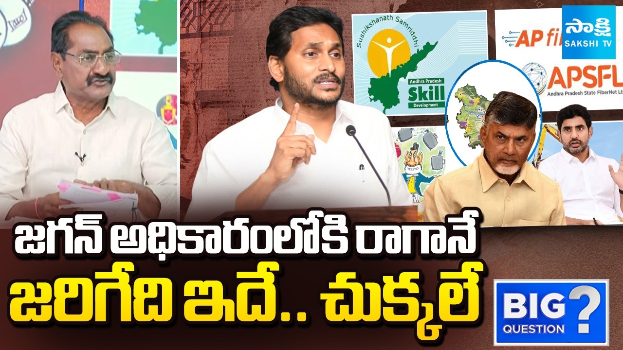 Advocate Ponnavolu Sudhakar Reddy on Chandrababu 6 Scam Cases | Nara Lokesh | Big Question