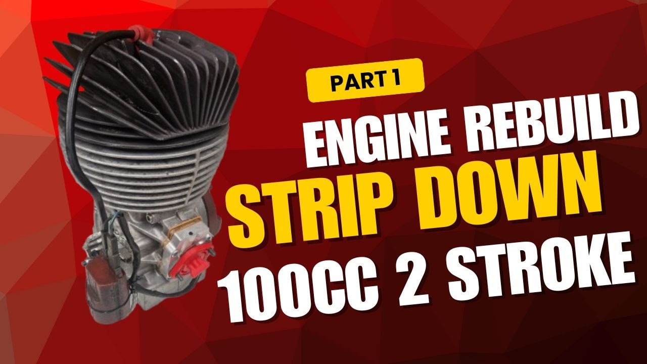 100cc Engine rebuilt - PART 1 - DISASSEMBLY ~ Pre 95 Reed valve engine