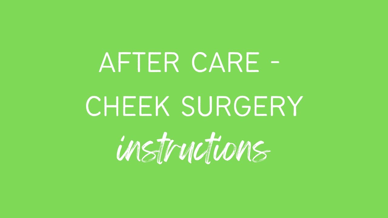 Cheek Implant  - After Care by Contoura Facial Plastic Surgery