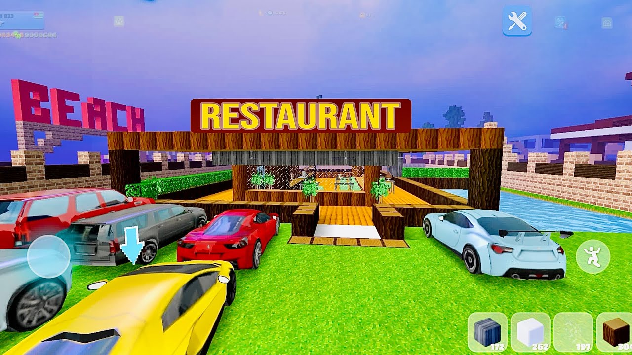 How to build restaurant on water in party craft | Vip hotel