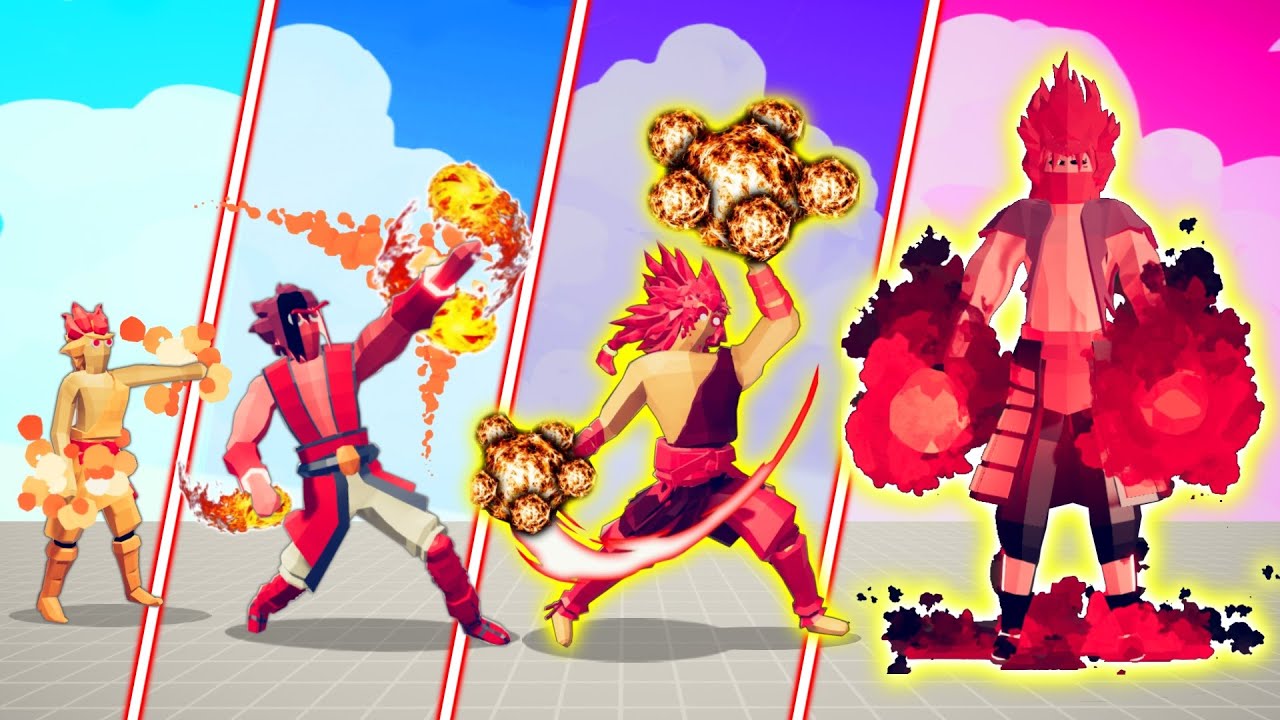 EVOLUTION OF FIRE MASTER ( ALL FORM ) | TABS - Totally Accurate Battle Simulator