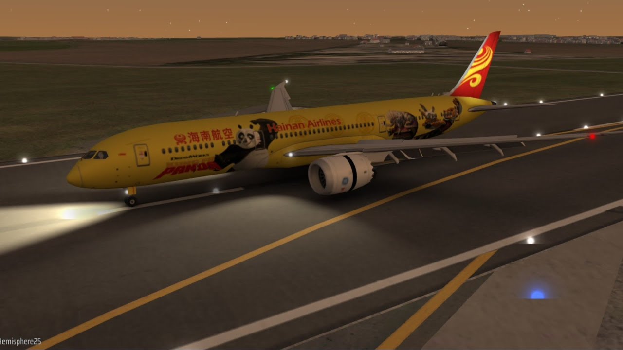 Kung fu panda livery by Hainan Airlines | World of Airports Gameplay 