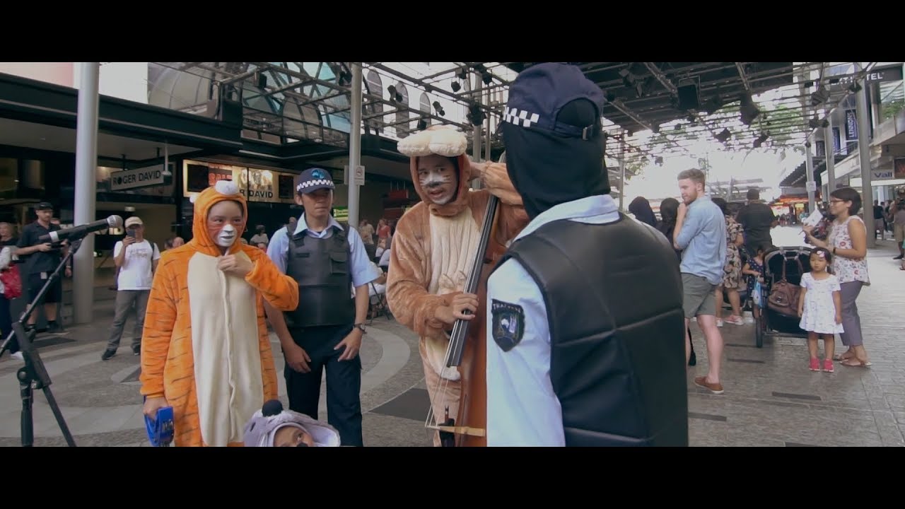 FLASH MOB ANGKLUNG IN BRISBANE, AUSTRALIA