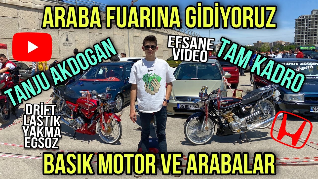 MODİFİYELİ ARABA FUARINA GİDİYORUZ I TANJU AKDOGAN I DRİFT I İZMİR I LASTİK YAKMA I BERK ÇAKMAK CG