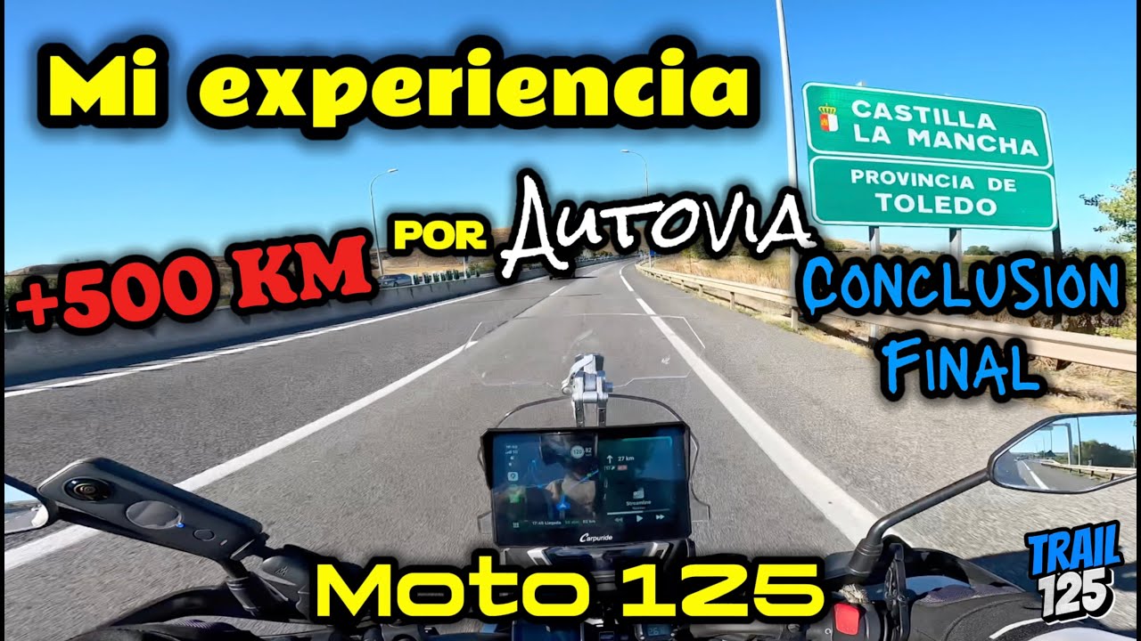 Mi experiencia +500 KM por Autovia en MOTO 125 / Conclusion FINAL #motovlog #125 #trail