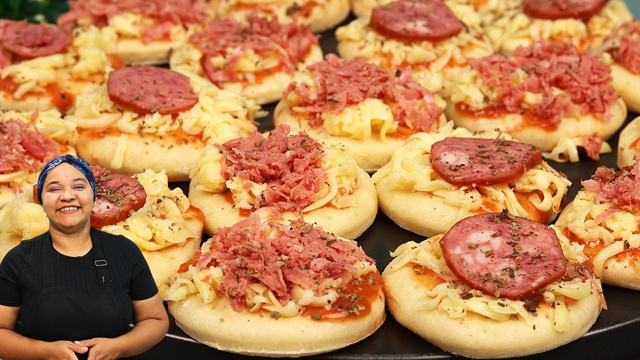 Mini Pizza para Festa FÁCIL  com Muitas DICAS para o seu Faça e Venda!