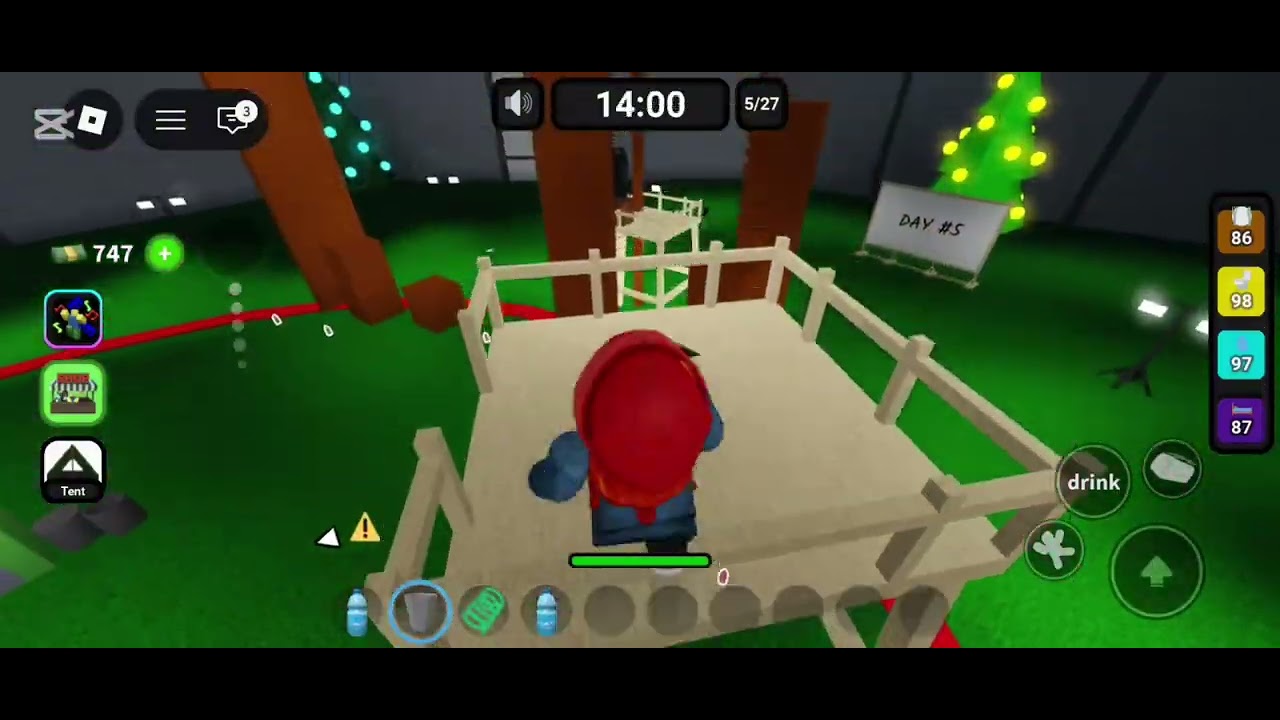 Robloxda 100 ta odam ichidan tirik qoldim